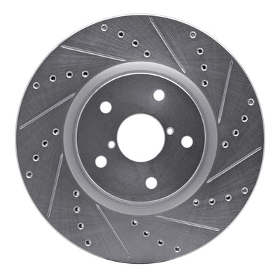 R1 15-21 Subaru Legacy Front & Rear Drilled & Slotted Silver Brake Rotor Set