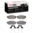 DFC 12-14 Ford Mustang Rear Drilled & Slotted Geoperformance Rotors 5000 Advanced Pads w/Hardware