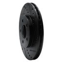 R1 00-05 Chrysler Neon Front Right Drilled & Slotted Black Brake Rotor