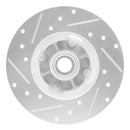 R1 1978-1987 Chevrolet CHEVETTE Front Right Drilled & Slotted Silver Brake Rotor