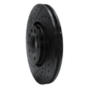 R1 03-11 Cadillac BLS (Mexico) Front Left Drilled & Slotted Black Brake Rotor