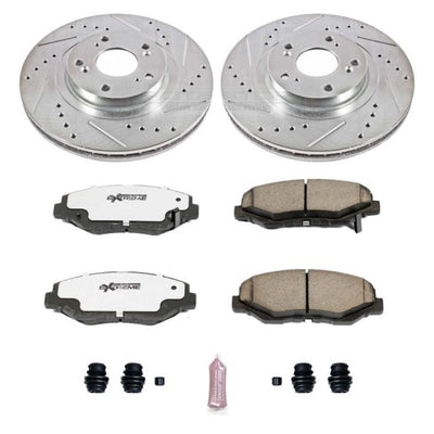 Power Stop 13-15 Acura ILX Front & Rear Z26 Street Warrior Brake Kit