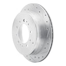 R1 07-22 Toyota Land Cruiser Front & Rear Drill & Slot Silver Rotors