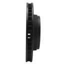 R1 74-81 Dodge W100 Front Right Drilled & Slotted Black Brake Rotor