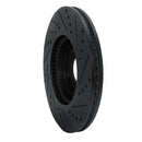 R1 13-26 Honda CR-V Front Drilled & Slotted Black Rotors