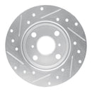 R1 85-86 Toyota MR2 Front & Rear Drilled & Slotted Silver Brake Rotor Set