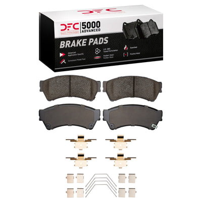 DFC 06-12 Ford Fusion Front Geospec Rotors with 5000 Advanced Brake Pads w/Hardware