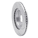 R1 17-24 Hyundai Elantra Front & Rear Drilled & Slotted Silver Brake Rotor Set