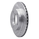R1 76-86 Jeep Scrambler Front Left Drilled & Slotted Silver Brake Rotor