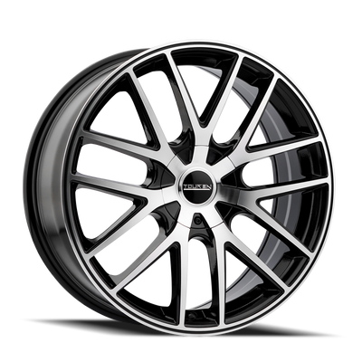 Touren 3260 TR60 16x7 / 5x112/120 BP / 42mm Offset / 72.62mm Hub Gloss Black Machined Wheel