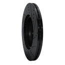 R1 16-23 Mercedes-Benz GLC250 (South America) Rear Left Drilled & Slotted Black Brake Rotor