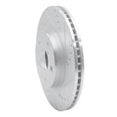 R1 19-24 Subaru Forester Front Right Drilled & Slotted Silver Brake Rotor