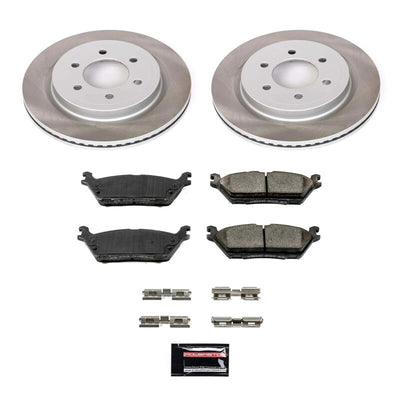 Power Stop 18-21 Ford Expedition Front and Rear Semi-Coated Rotor Kit