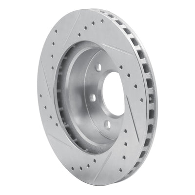 R1 91-96 Dodge Dakota Front Drilled & Slotted Silver Brake Rotor Set