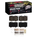 DFC 98-07 Lexus LX470 Front Ultimate Duty Performance Brake Pads and Hardware Kit