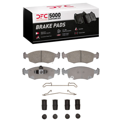 DFC 12-19 Fiat 500 (USA/Canada) Front 5000 Advanced Ceramic Brake Pads and Hardware Kit