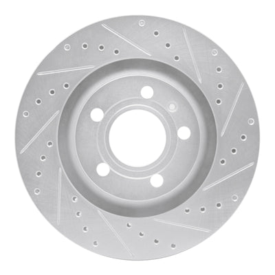 R1 04-09 Audi S4 Front & Rear Drilled & Slotted Silver Brake Rotor Set