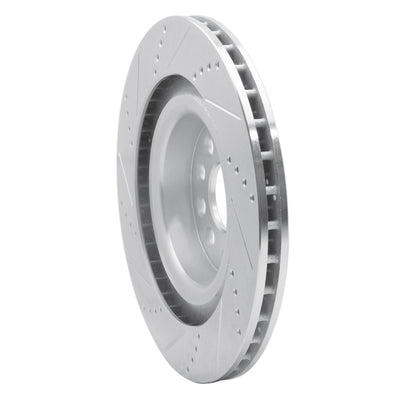 R1 12-21 Tesla X Rear Drilled & Slotted Silver Brake Rotor Set