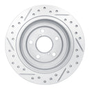 R1 90-08 Saab 9-2X Rear Right Drilled & Slotted Geo-Carbon Rotor