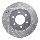 R1 04-08 Ford F-150 Heritage Front Drilled & Slotted Silver Brake Rotor Set