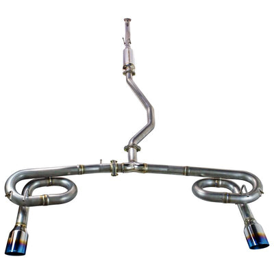 Remark 2022+ Honda Civic Sport Sedan (FE2) Cat-Back Exhaust - Dual Burnt Stainless Steel Tips