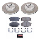 Power Stop 14-16 Kia Soul Front and Rear Semi-Coated Rotor Kit