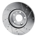 R1 14-19 Chevrolet Corvette Front & Rear Drilled & Slotted Silver Brake Rotor Set