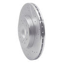 R1 92-95 Toyota MR2 Rear Right Drilled & Slotted Silver Brake Rotor