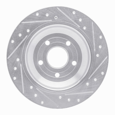 R1 16-18 Ford Focus Front & Rear Drilled & Slotted Silver Brake Rotor Set