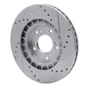 R1 00-09 Honda S2000 Front Drilled & Slotted Silver Brake Rotor Set