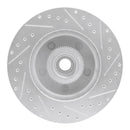 R1 03-03 Dodge Ram 1500 Van Front Left Drilled & Slotted Silver Brake Rotor