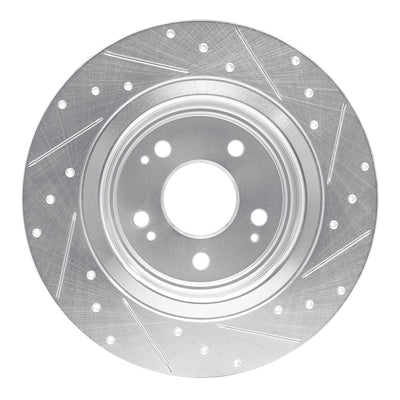R1 17-20 Acura MDX Front & Rear Drilled & Slotted Silver Brake Rotor Set