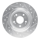 R1 17-20 Acura MDX Front & Rear Drilled & Slotted Silver Brake Rotor Set