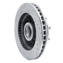 R1 92-02 Chevrolet C1500 Suburban Front Right Drilled & Slotted Silver Brake Rotor