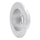 R1 02-08 Lexus ES330 Rear Right Drilled & Slotted Silver Brake Rotor