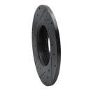 R1 2014-2022 Chrysler 200 Rear Right Drilled & Slotted Black Brake Rotor