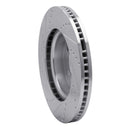 R1 05-07 Land Rover LR3 Front Right Drilled & Slotted Silver Brake Rotor