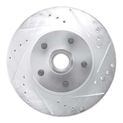 R1 1968-1973 Ford Country SQUIRE Front Right Drilled & Slotted Silver Brake Rotor