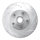 R1 1968-1973 Ford Country SQUIRE Front Right Drilled & Slotted Silver Brake Rotor