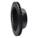 R1 00-14 Cadillac Escalade ESV Rear Right Drilled & Slotted Black Brake Rotor