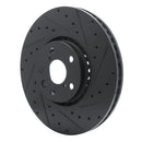 R1 14-20 Lexus IS200t Front & Rear Drilled & Slotted Black Brake Rotor Set
