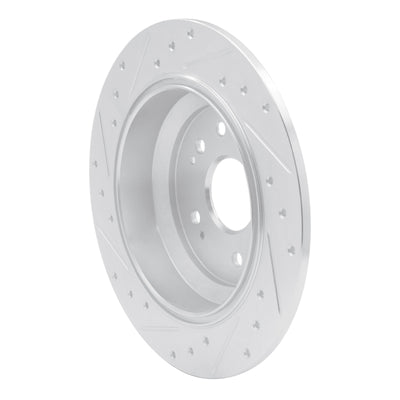 R1 10-15 Honda Crosstour Rear Drilled & Slotted Silver Brake Rotor Set