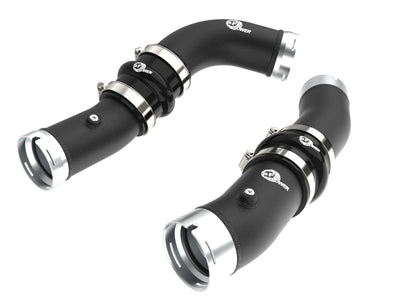 aFe 2024+ Toyota Tacoma BladeRunner 2.5in & 3in Aluminum Hot & Cold Charge Pipe Kit - Black