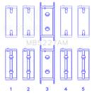 King Engine Bearings Mitsubishi 4G63/4G63T (92) (Size +0.75mm) Main Bearing Set