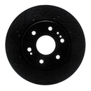 R1 19-26 GMC Yukon XL Front Drilled & Slotted Black Rotors