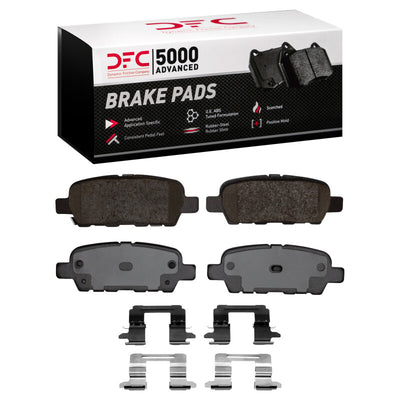 DFC 02-25 Infiniti G35 Rear Drilled & Slotted Geoperformance Rotors 5000 Advanced Pads w/Hardware