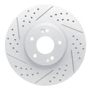 R1 07-12 Hyundai Veracruz Front Left Drilled & Slotted Geo-Carbon Rotor
