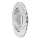 R1 08-15 Mitsubishi Lancer Rear Drilled & Slotted Silver Brake Rotor Set