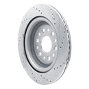 R1 19-25 Ram 1500 Front & Rear Drilled & Slotted Silver Brake Rotor Set
