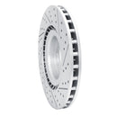 R1 14-19 Fiat 500L Front Left Drilled & Slotted Geo-Carbon Rotor